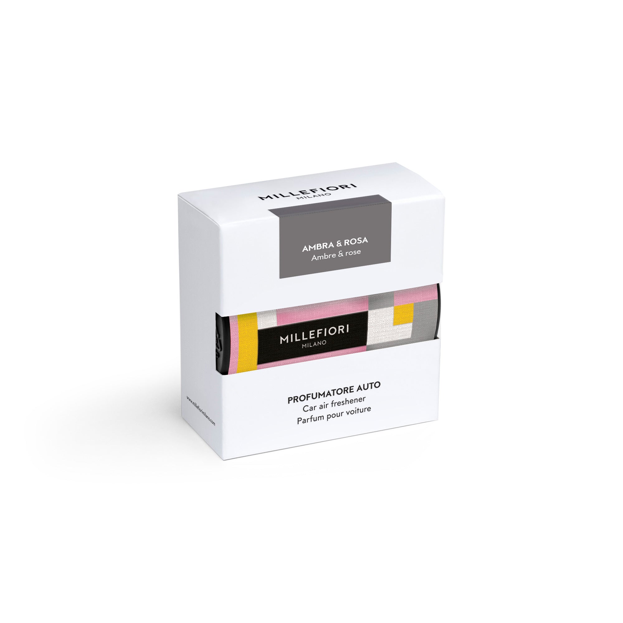 Icon Car Air Freshener Textile Ambra & Rosa