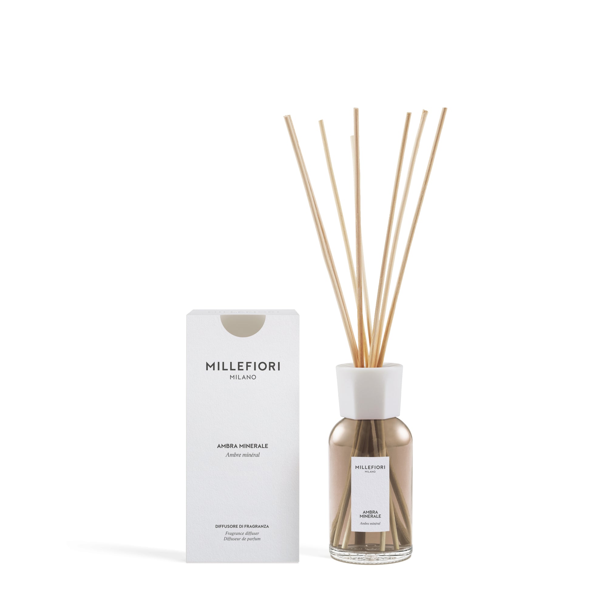 Millefiori Milano Reed Diffuser Ambra Minerale