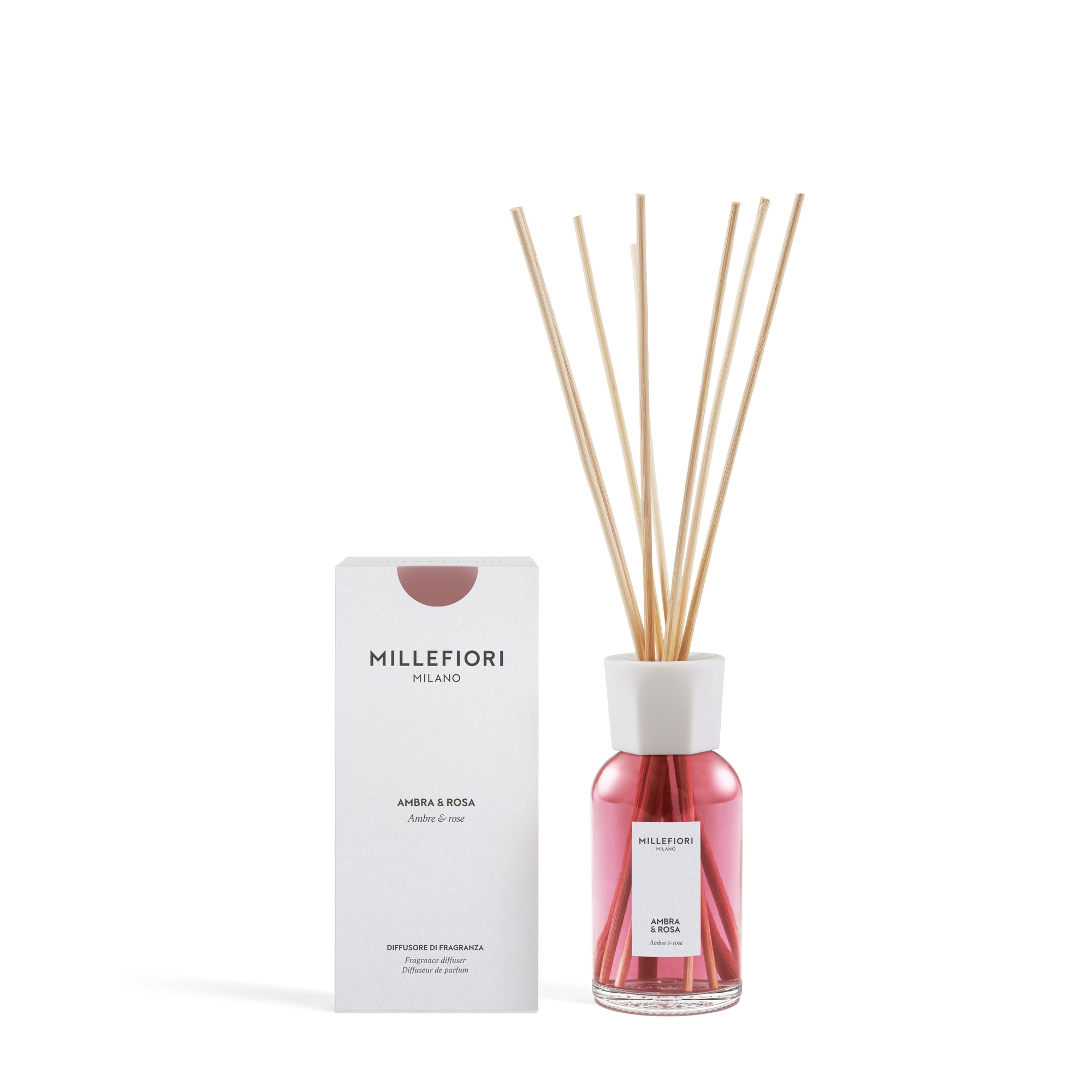 Millefiori Milano Reed Diffuser Ambra & Rosa