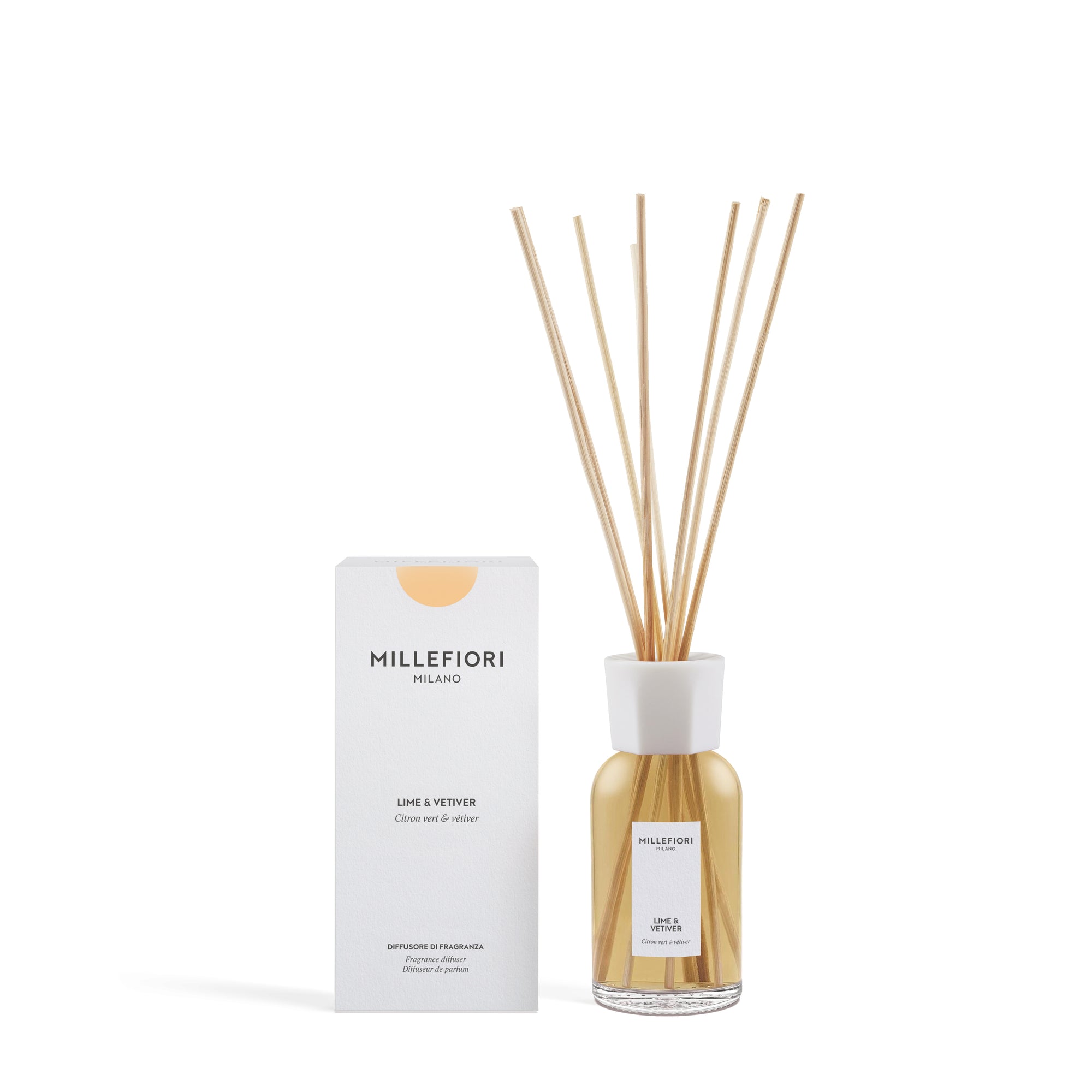 Millefiori Milano Reed Diffuser Lime & Vetiver