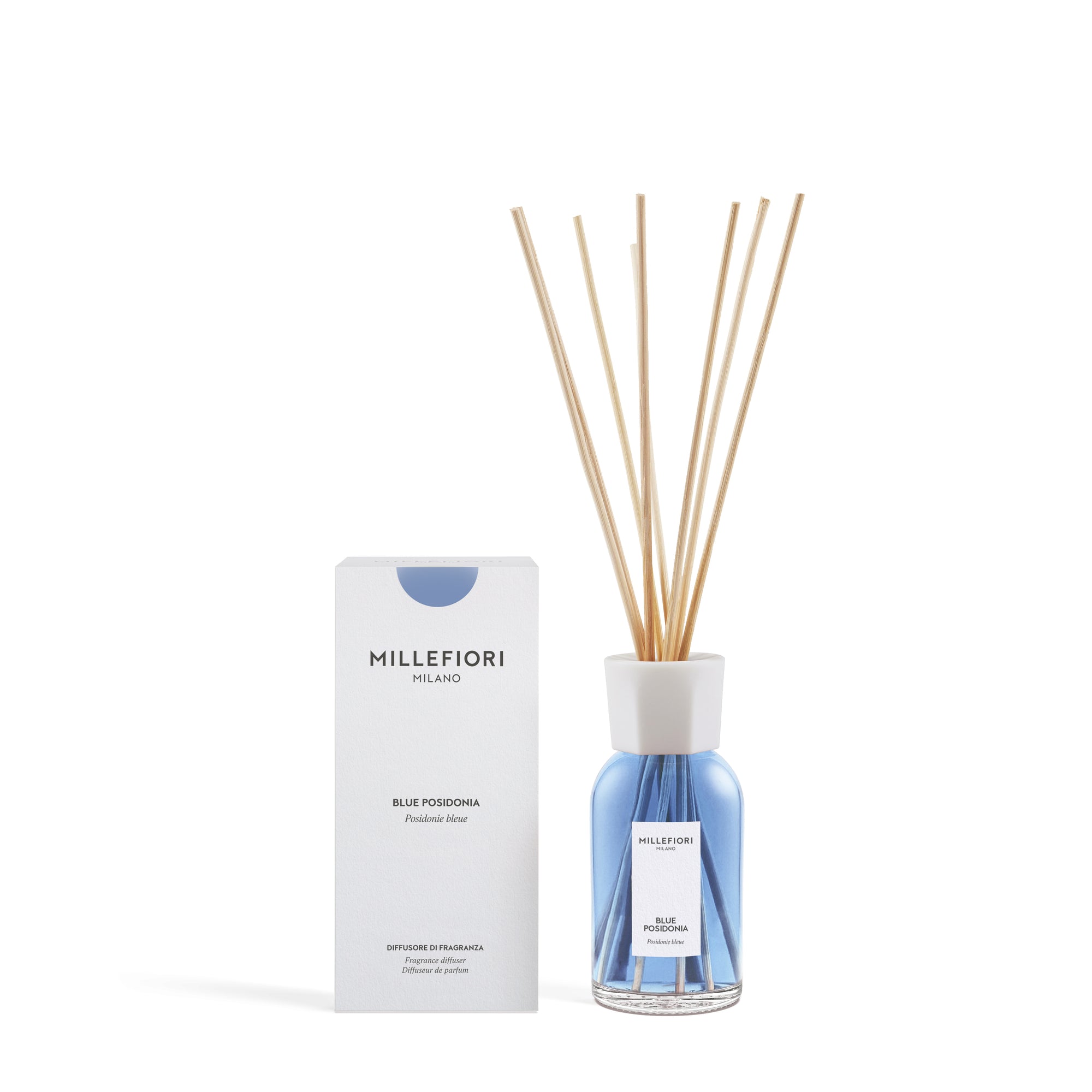 Millefiori Milano Reed Diffuser Blue Posidonia