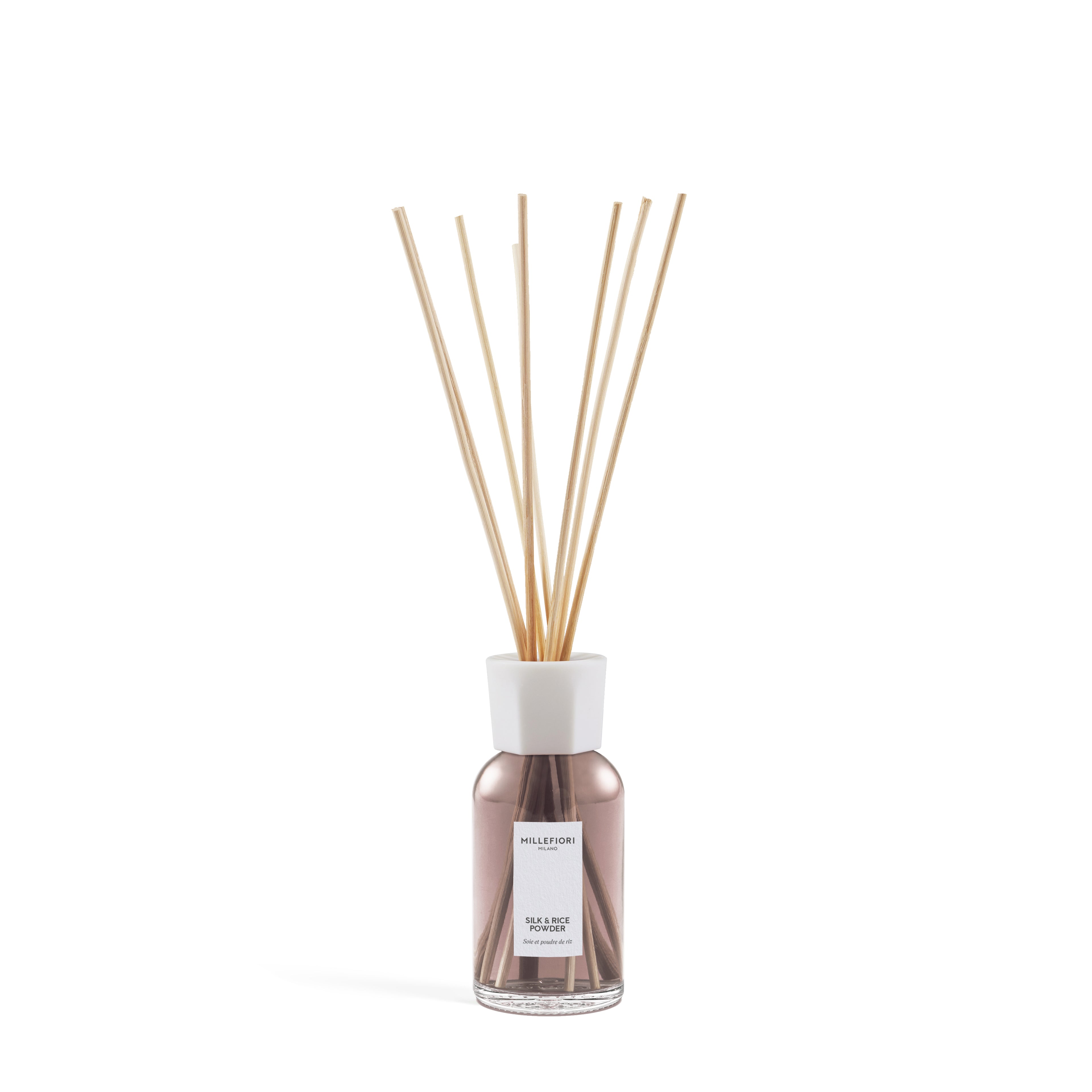 Millefiori Milano Reed Diffuser Silk & Rice Powder