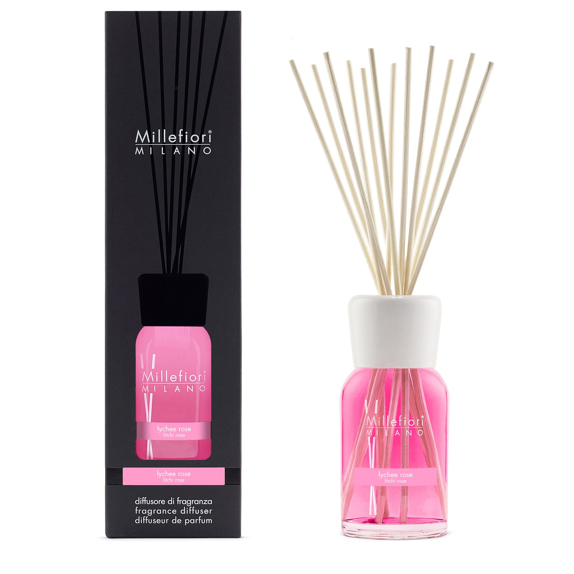 Millefiori Milano Reed Diffuser Lychee Rose