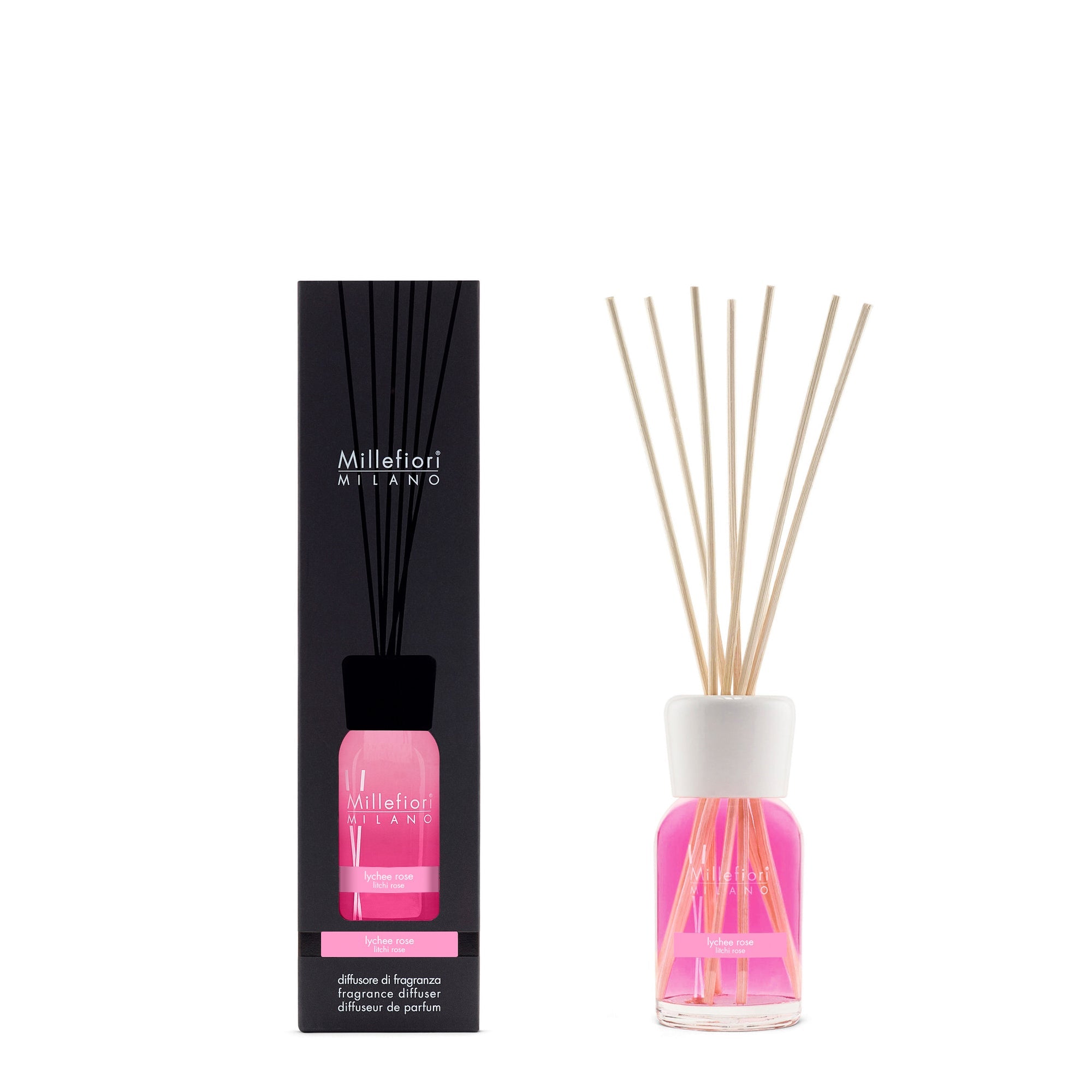 Millefiori Milano Reed Diffuser Lychee Rose