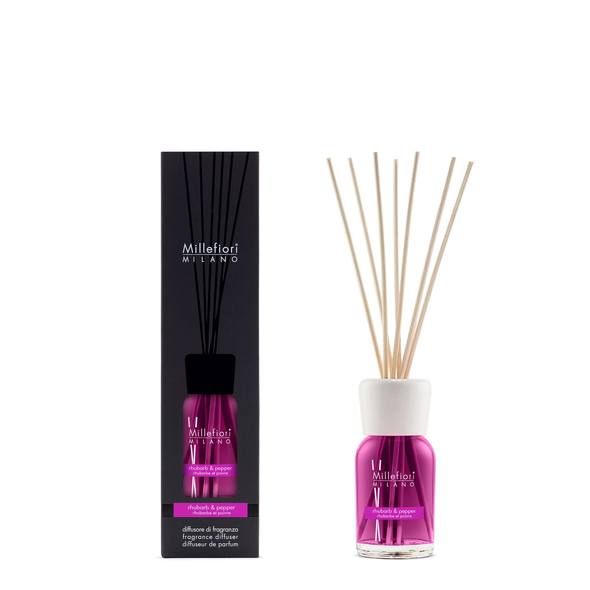Millefiori Milano Reed Diffuser Rhubarb & Pepper