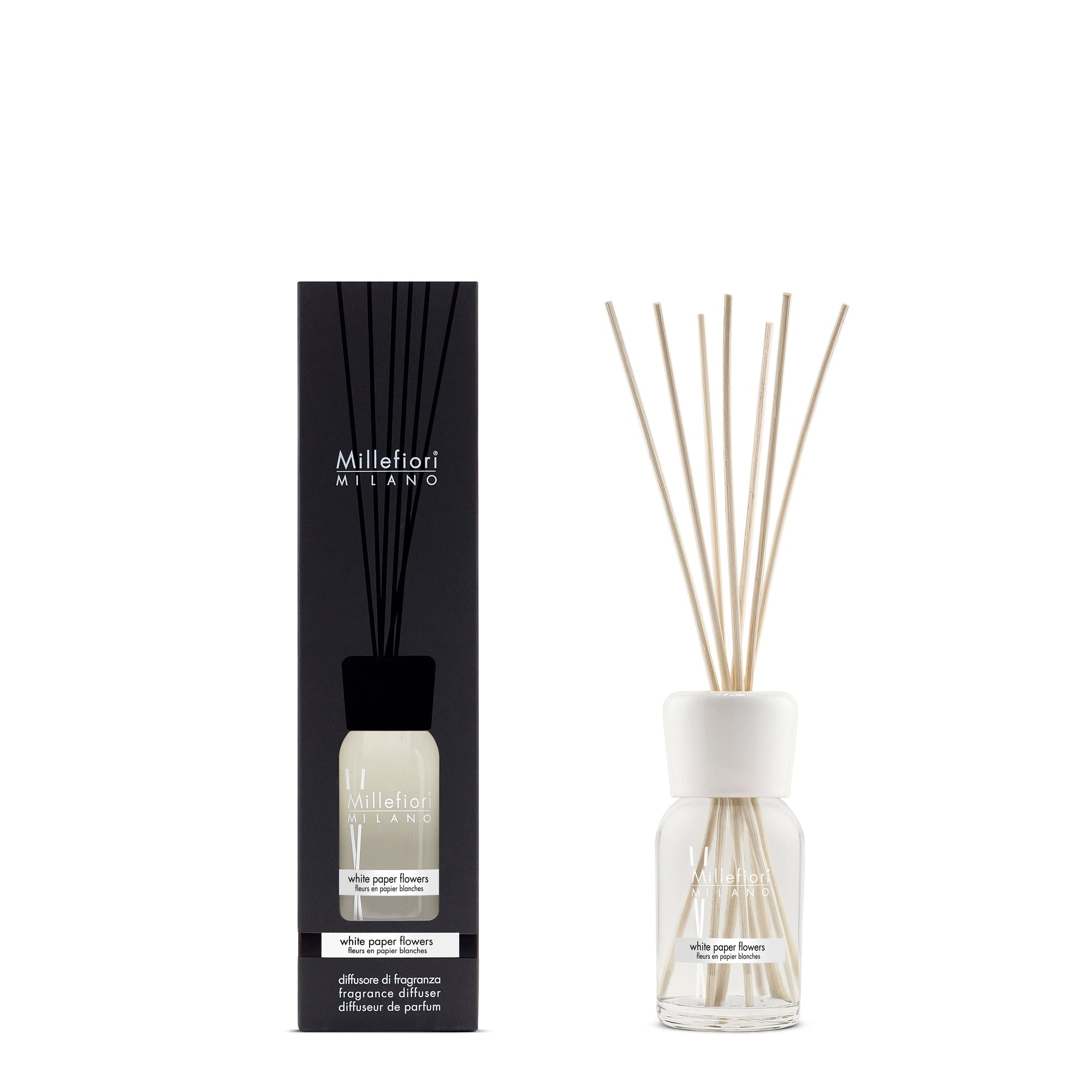 Millefiori Milano Reed Diffuser White Paper Flowers