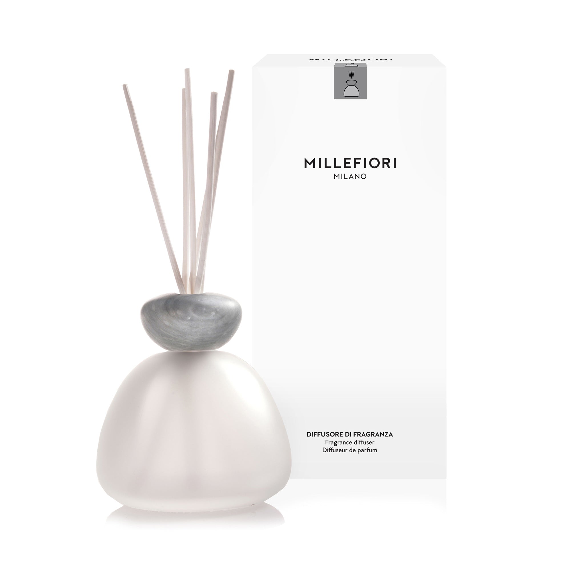 Air Design Satin Marble Diffuser with Grey Cap